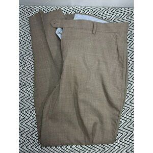 Jos A. Bank 1905 Collection Mens Wool Dress Pants Brown Size 36x29 Flat Front